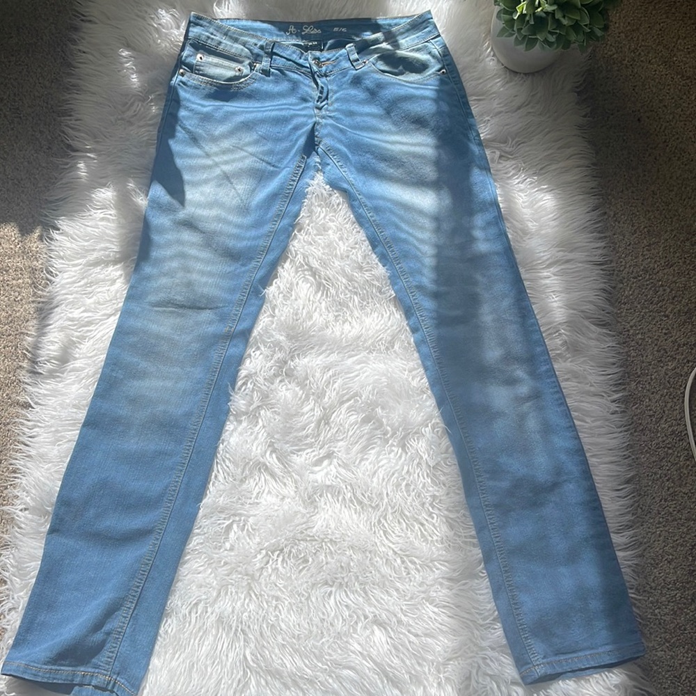 Low Rise Jeans light Denim 5/6 Skinny